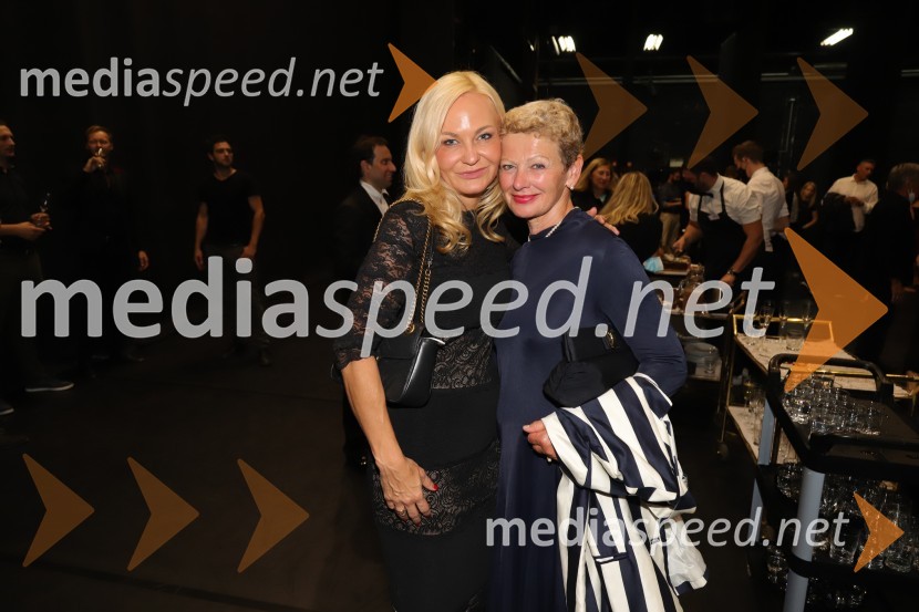 dr. Jerneja Kastelic, direktorica sektorja za gospodarjenje z objekti in najemniki, Mercator d.d.;  Rija  Čič, inženirka tekstilne industrijeSlovesno obeleženje 30-letnice umetniškega delovanja Edwarda Cluga, SNG Maribor