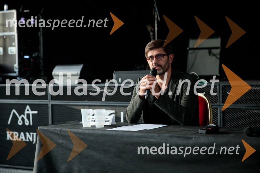  Matjaž Rakovec, župan Mestne občine KranjPero Lovšin in novinarska konferenca o Zero waste strategiji Komunale Kranj