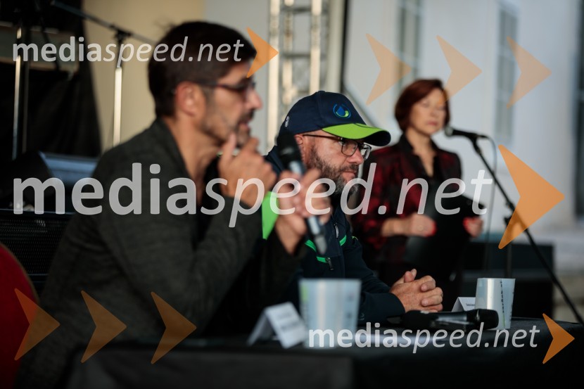  Matjaž  Berčon, direktor Komunale KranjPero Lovšin in novinarska konferenca o Zero waste strategiji Komunale Kranj