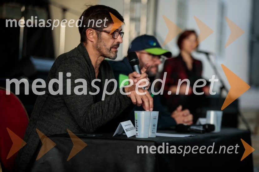  Matjaž Rakovec, župan Mestne občine KranjPero Lovšin in novinarska konferenca o Zero waste strategiji Komunale Kranj