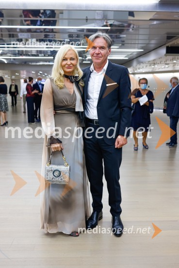 dr. Jerneja Kastelic, direktorica sektorja za gospodarjenje z objekti in najemniki, Mercator d.d.; mag. David Kastelic, predsednik uprave, Zavarovalnica Sava, d.d.Simfonični orkester Radia ORF Dunaj, Festival Ljubljana 2021