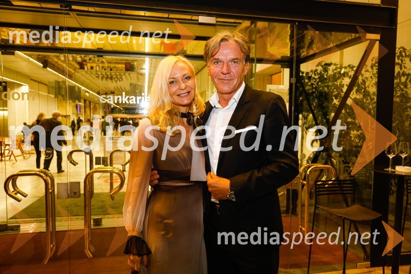 dr. Jerneja Kastelic, direktorica sektorja za gospodarjenje z objekti in najemniki, Mercator d.d.; mag. David Kastelic, predsednik uprave, Zavarovalnica Sava, d.d.Simfonični orkester Radia ORF Dunaj, Festival Ljubljana 2021