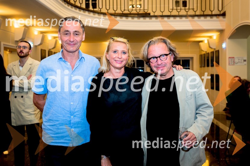  Samo M. Strelec, režiser;  Tatjana Doma, dramaturginja SLG Celje;  Jaša Jamnik, igralec in režiserPravi heroji, premiera SLG Celje