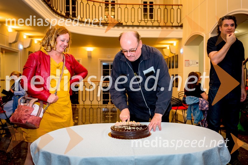 mag. Tina Kosi, upravnica SLG Celje;  Gojmir Lešnjak Gojc, igralecPravi heroji, premiera SLG Celje